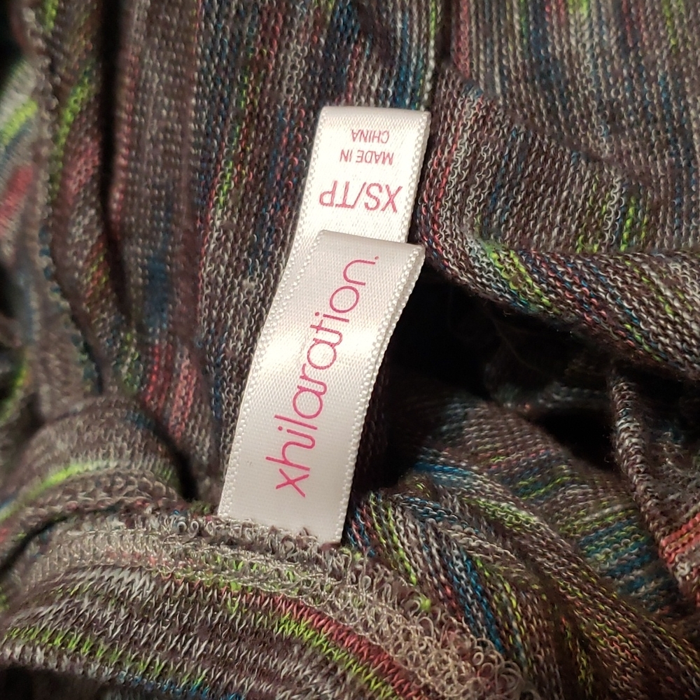 🔴 🆓️ FREE* Y2K Early-2000's Xhilaration Heathered Neon Soft Summer Tank Top - Picture 3 of 7